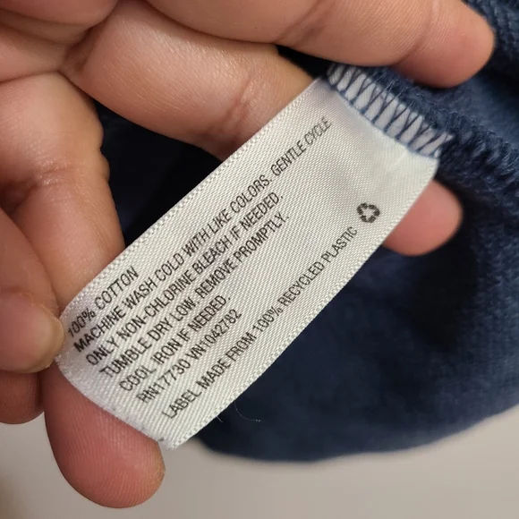 Universal Thread Women's Puff Sleeve Pullover Blue Casual Minimal Sweatshirt XL - Picture 4 of 5